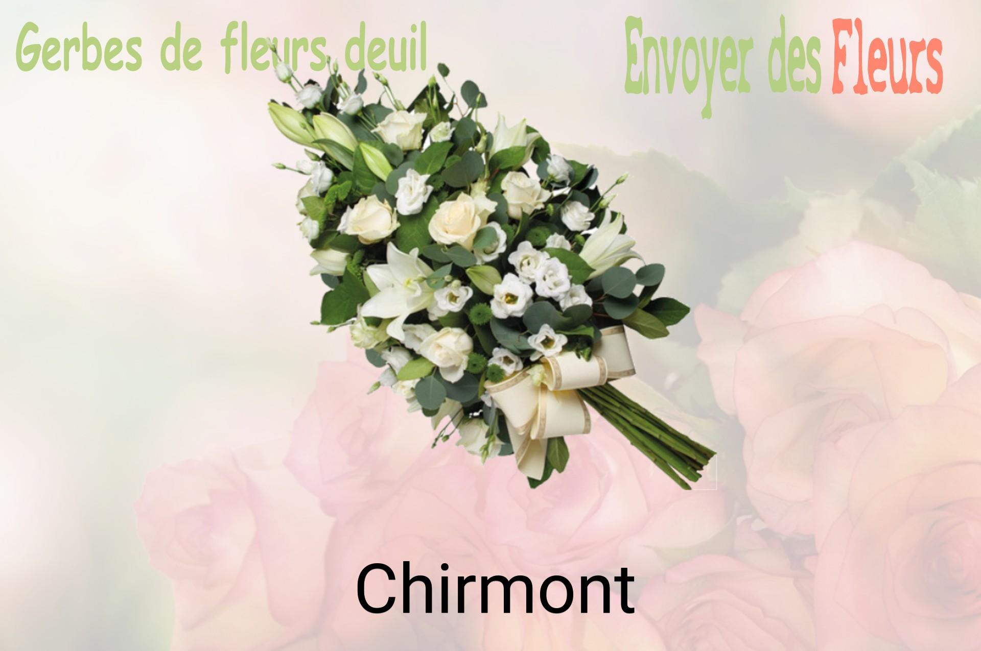 Gerbe de fleurs de deuil livrée à Chirmont